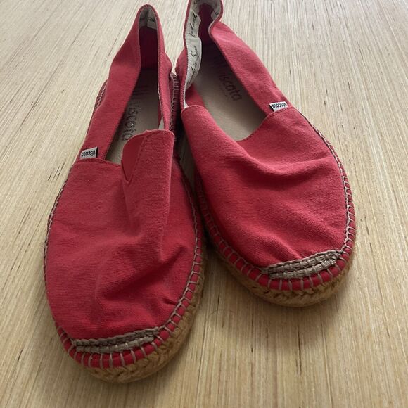 Viscata Red Canvas Slip On Espadrille Limited Edition Flats Size 44 (9.5 US) - Picture 9 of 11